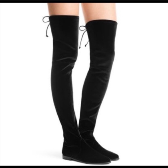 stuart weitzman velvet over the knee boots